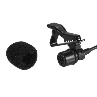 Mini Lapel Lavalier Clip-on Microphone Wired Condenser Mic Supports Smartphone/ Camera Mode for iPhone iPad Android Mobi