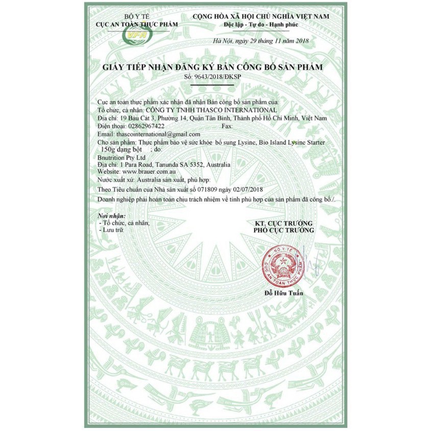 Viên nhai Hỗ trợ Tăng chiều cao cho bé Úc Bio Island Lysine Step Up for Youth 60 viên