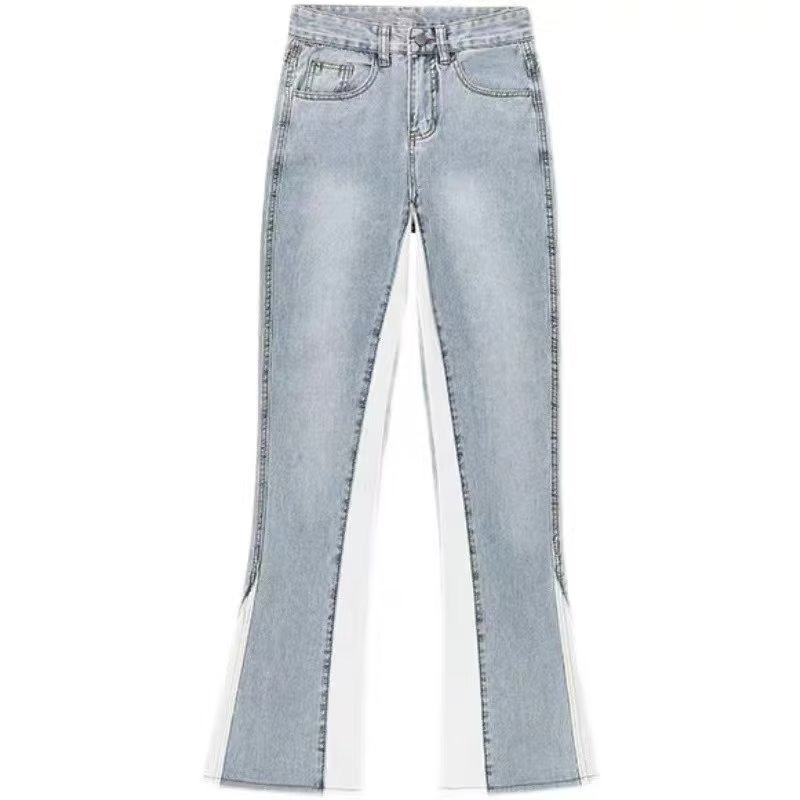 Quần jean Daduhey lưng cao ống rộng thời trang Hàn Quốc dành cho nữ