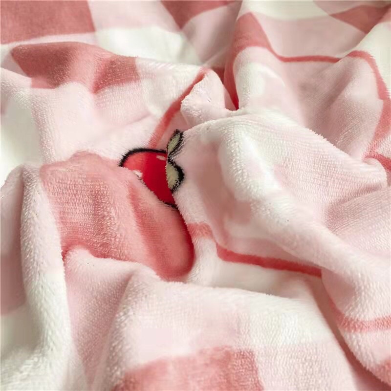 Sét 4 món chăn ga gối nỉ viền bông