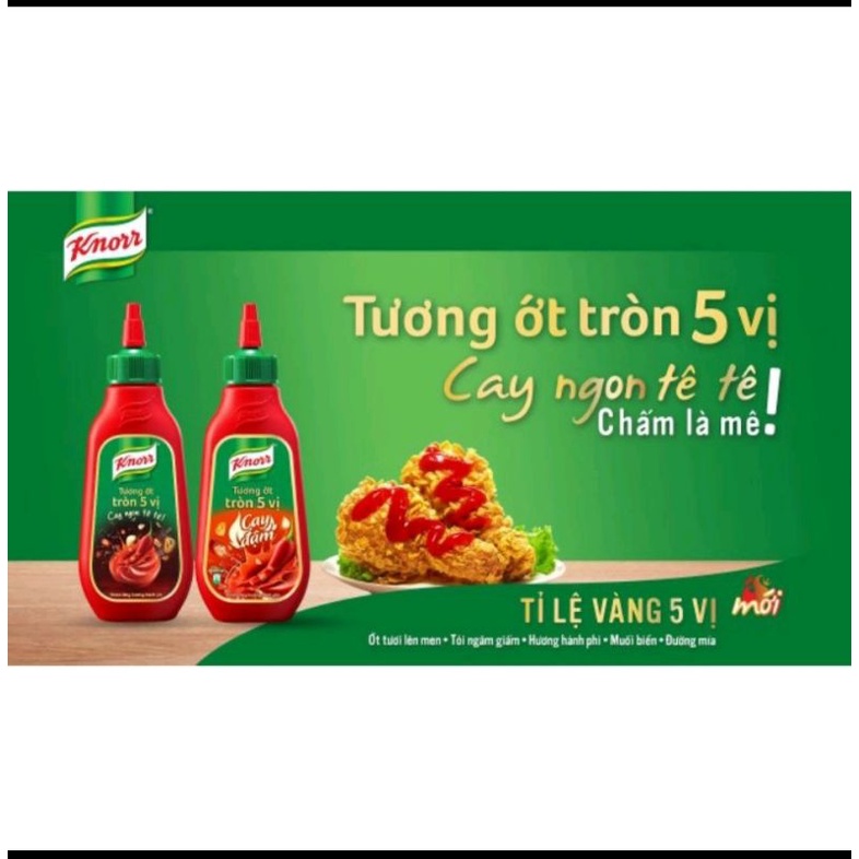 Tương Ớt Knorr cay vị đậm chai 250g