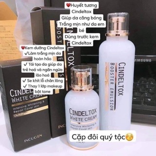 [Chính hãng] [full] Nhũ tương và kem dưỡng trắng da cindeltox cindel tox