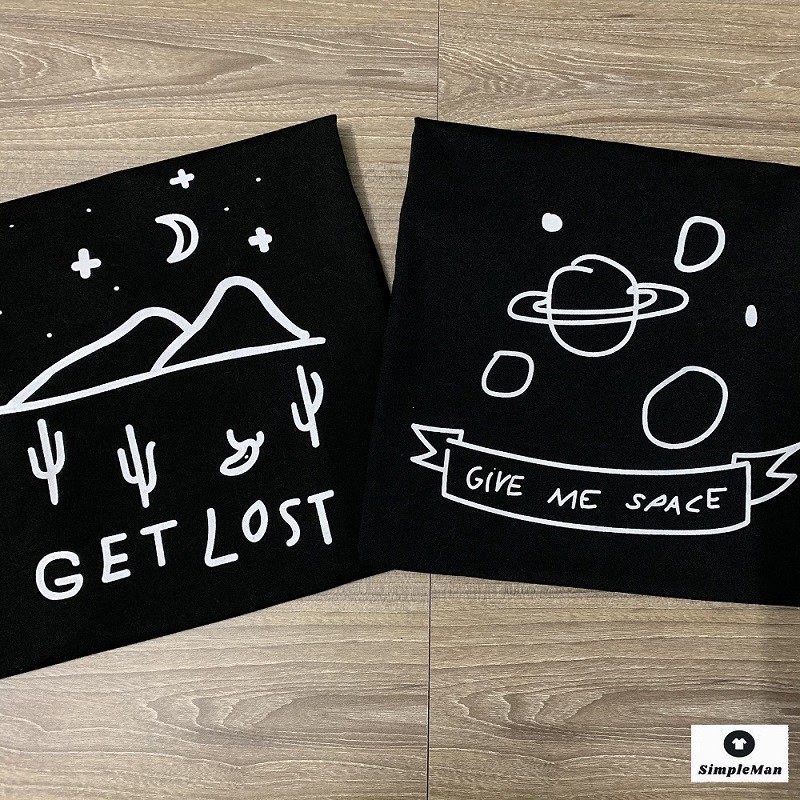 Áo thun nam tay ngắn cổ tròn SimpleMan Hình đẹp (Get Lost, Give Me Space) | BigBuy360 - bigbuy360.vn