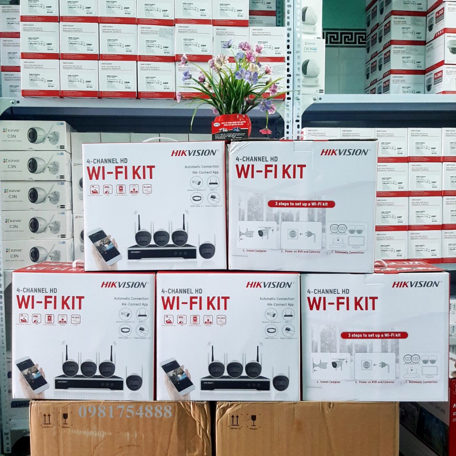 Bộ Kit camera Wifi HIKVISION chính hãng bảo hành 24 tháng