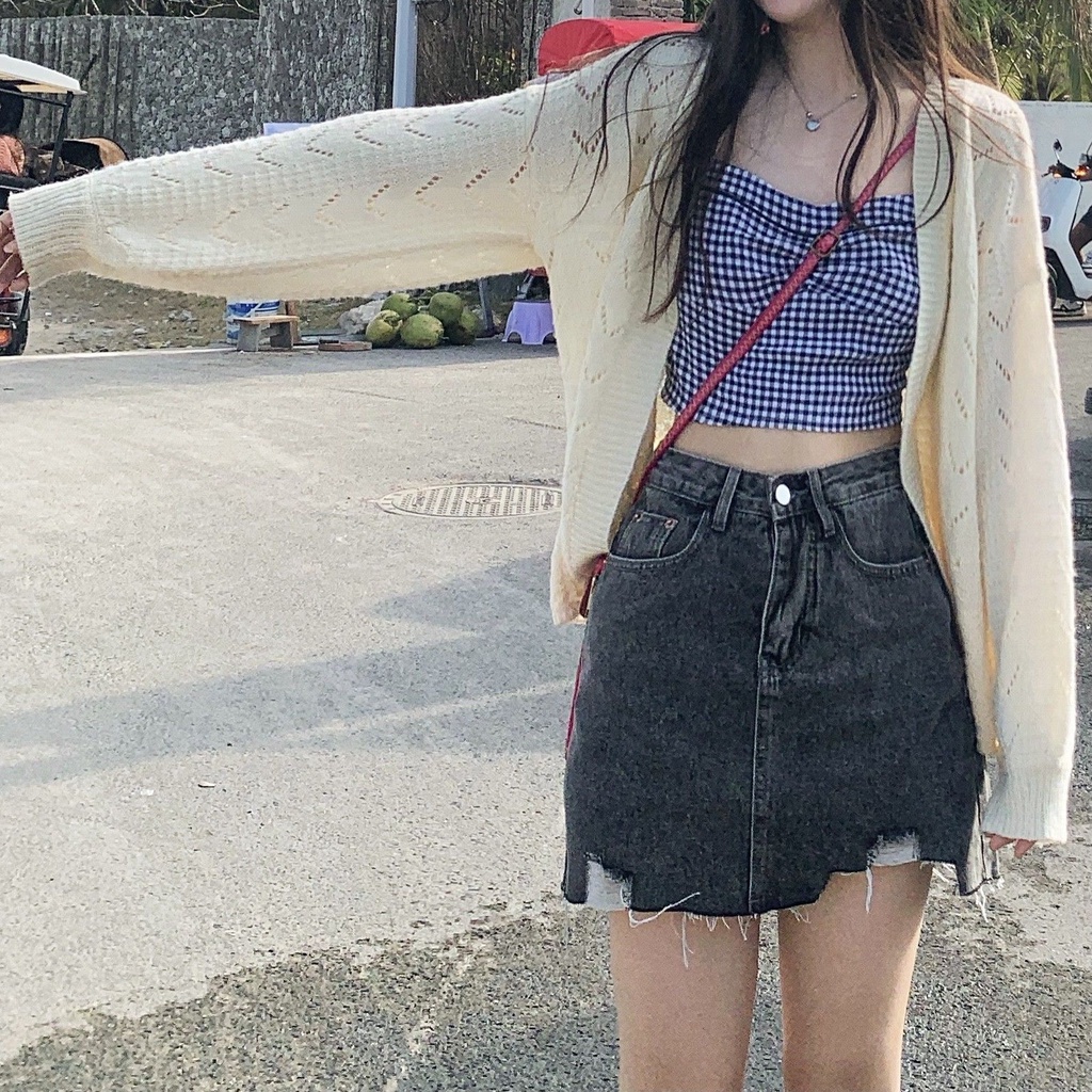 Áo Khoác Cardigan Dệt Kim Mỏng Nhẹ Chống Nắng Màu Sắc Ngọt Ngào Phong Cách Hàn Quốc Cho Nữ