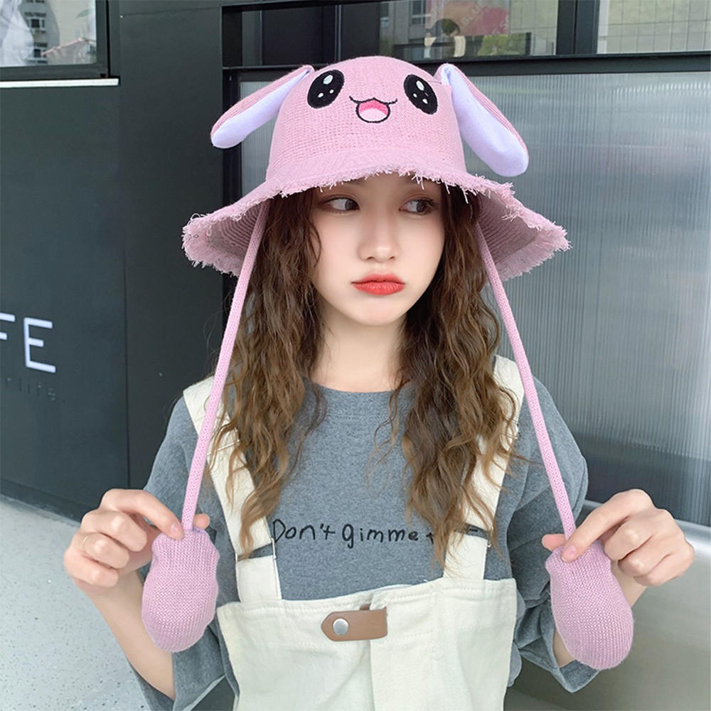 Mũ Chụp Mặt Thỏ Vẫy Tai Mới S9 New Arrival