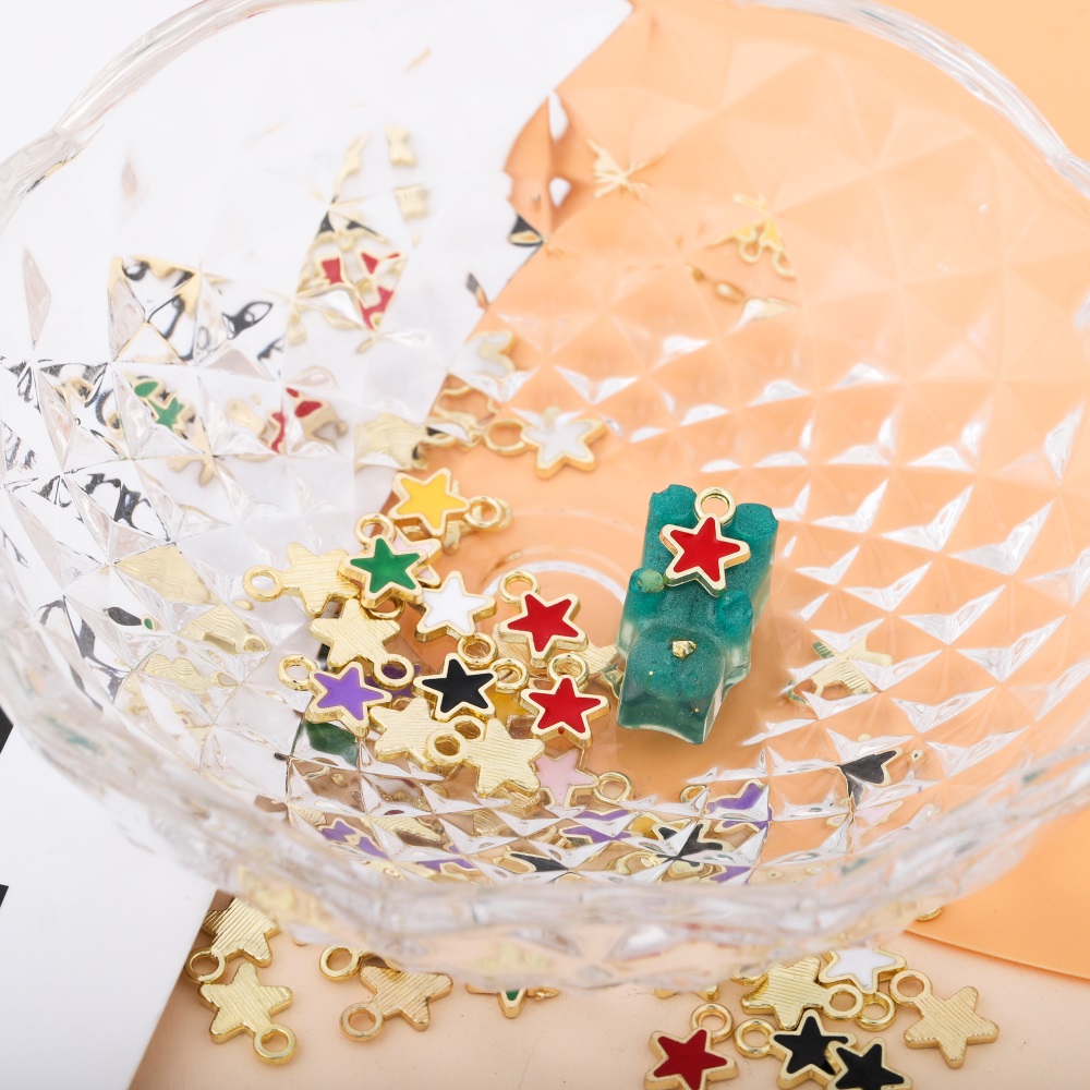 St.kunkka Phụ kiện trang sức mặt dây chuyền ngôi sao dễ thương 50 chiếc