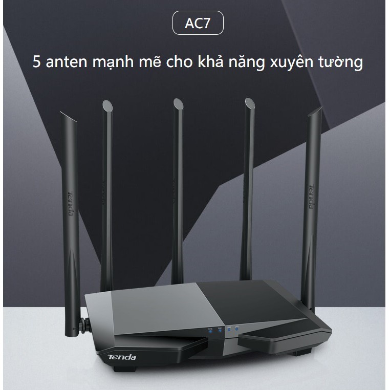 Bộ Phát Tenda AC23 AC11 AC7 AC6 AC5 AC5S F3  F6  7 Ăng Ten 6dbi - AC1200 Hàng Nhập Khẩu 2020