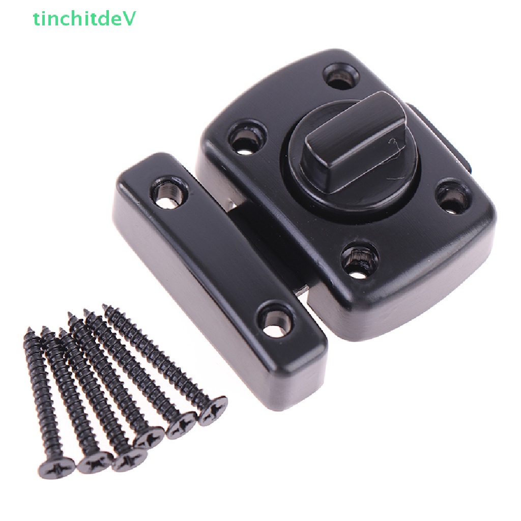 Chốt Khóa Cửa Bằng Hợp Kim Kẽm Dày Dặn Màu Đen Chống Trộm Tiện Dụng Cho Gia Đình
