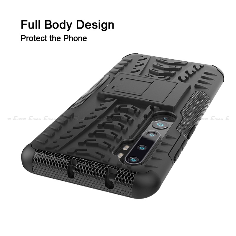 Ốp Điện Thoại Silicon Chống Sốc Có Giá Đỡ Cho XiaoMi Mi 10i A3 10 Pro Lite