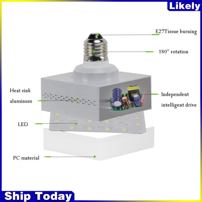 Bóng Đèn Led Hình Vuông 10-40w Độ Sáng Cao Tiện Dụng