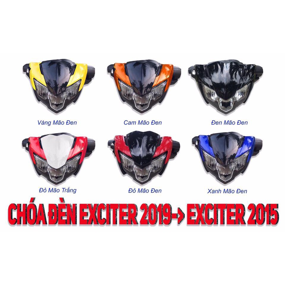 Bộ đầu đèn Ex150 2019 Full thay cho EXCITER 150 2015 - 2018 và cho EX155-VVA mới