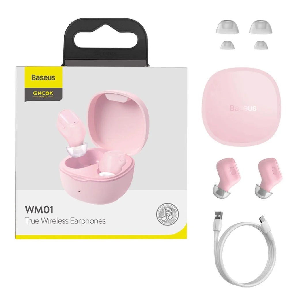 Tai Nghe Bluetooth Không Dây Baseus WM01 - Tai Nghe Không Dây Chống Ồn Nghe Nhạc 25 Giờ Liên Tục