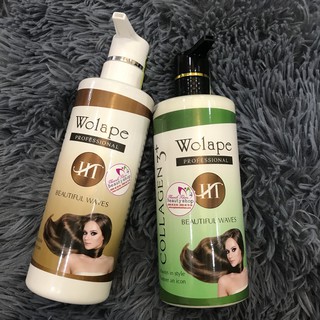 Bộ phục hồi Fanola Collagen và Keratin WOLAPE HT 500mlx2