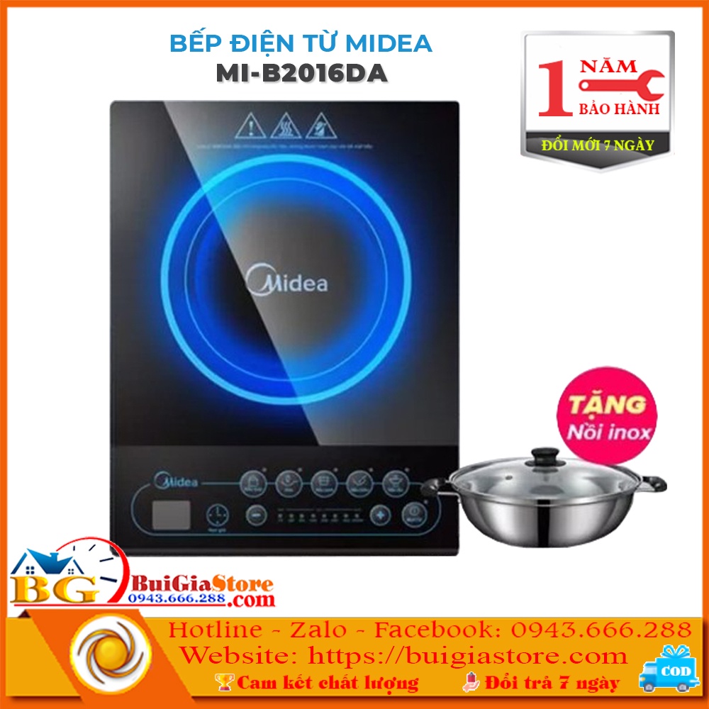 Bếp điện từ Midea MI-B2016DA chính hãng