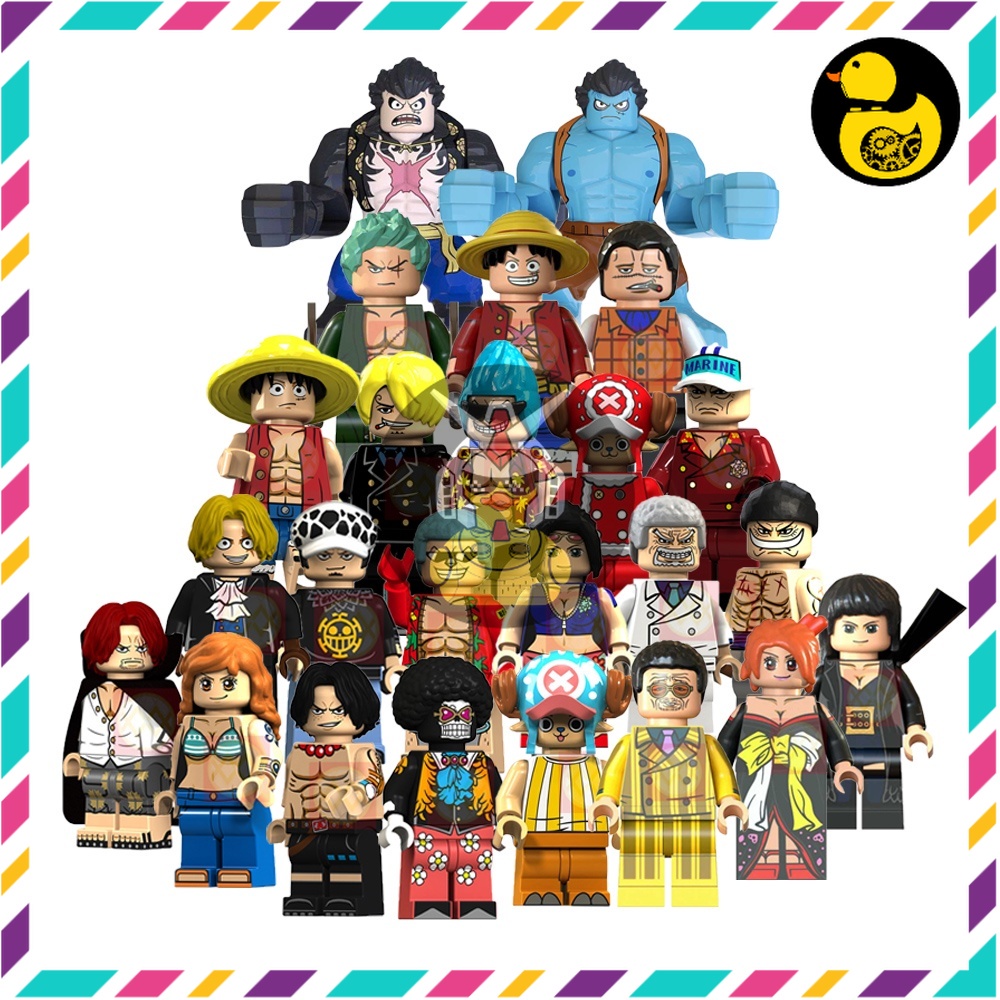 KT1013 KT1008 XP036 XP235 XP236 XP119 XP120  Mô Hình One Piece Đồ Chơi Xếp Hình Nhân Vật Luffy Zoro Ace
