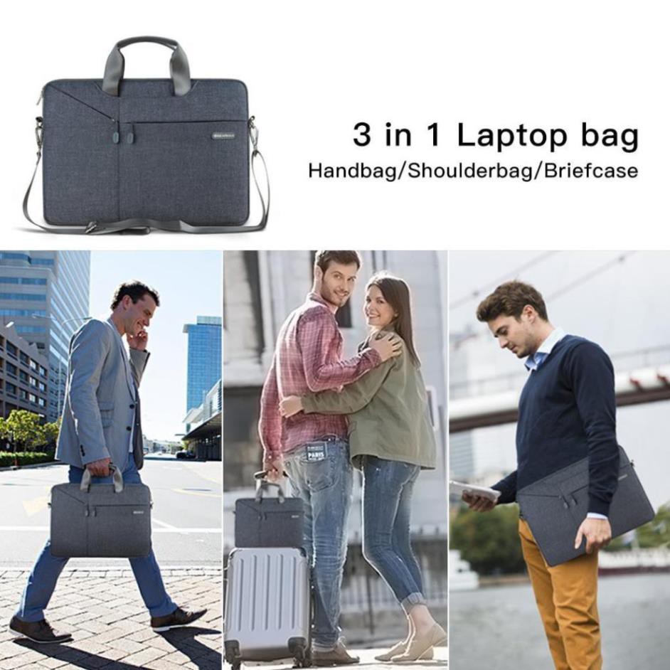 ✅ Túi Xách + Đeo cao cấp Wiwu Laptop Sleeve Case cho Macbook - Laptop từ 11 - 15.6inch ( 4 màu)