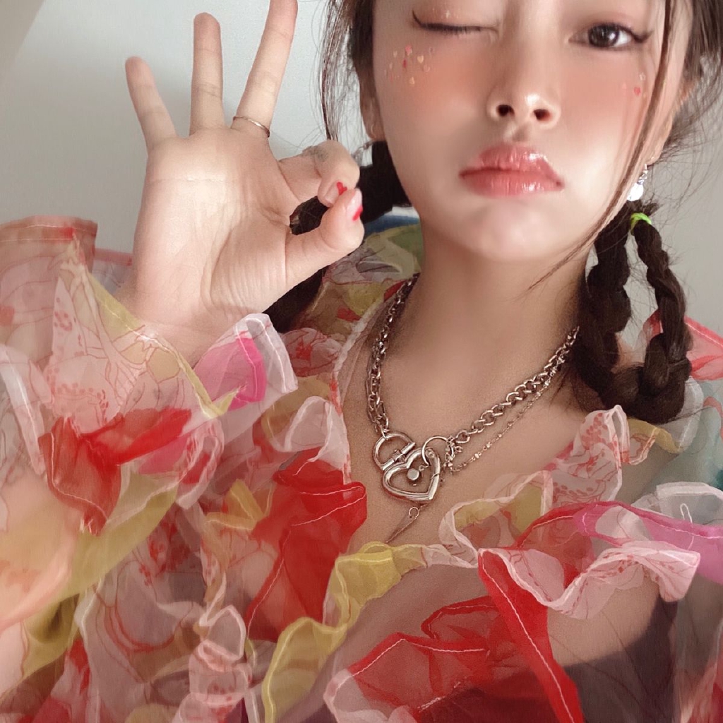 Vòng cổ hình ổ khóa trái tim
