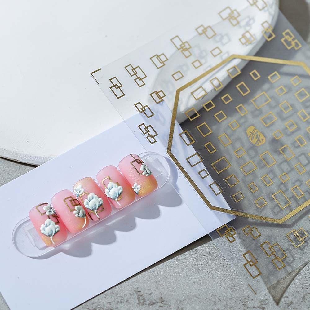 Miếng Dán Trang Trí Móng Tay Hình Hoa Anh Đào/ Trái Cây Xinh Xắn