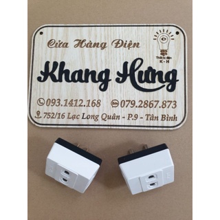 Ổ cắm nối chia 3 ngã LIOA, chân cắm tròn phi 4, phi 5 , chân dẹt - ON3NC4 - ON3NC5 - ON3NCD