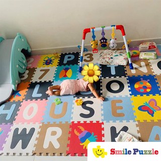 THẢM CHƠI CHO BÉ SMILE PUZZLE - CÔN TRÙNG - KHÔNG MÙI - TIÊU CHUẨN CHÂU ÂU (10 miếng,kích thước 0,6mx1,5m)