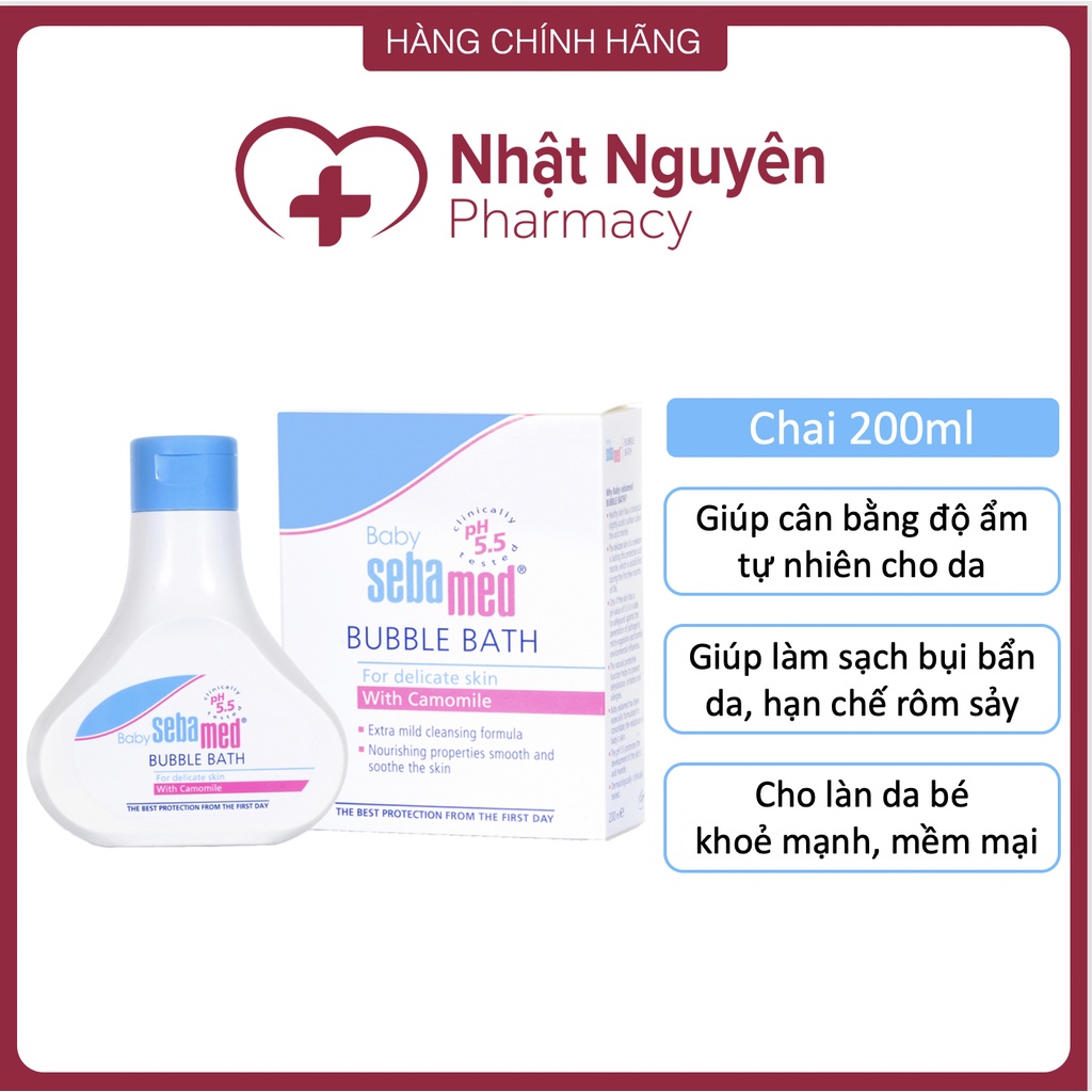 BABY SEBAMED BUBBLE BATH - Sữa tắm tạo bọt dịu nhẹ cho làn da bé Sebamed pH5.5