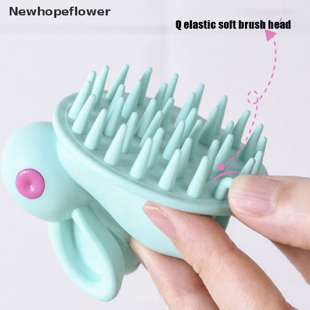 Bàn Chải Silicone Mát Xa Da Đầu Tiện Dụng