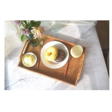 Khay decor đựng chén bát mây tre đan chất lượng