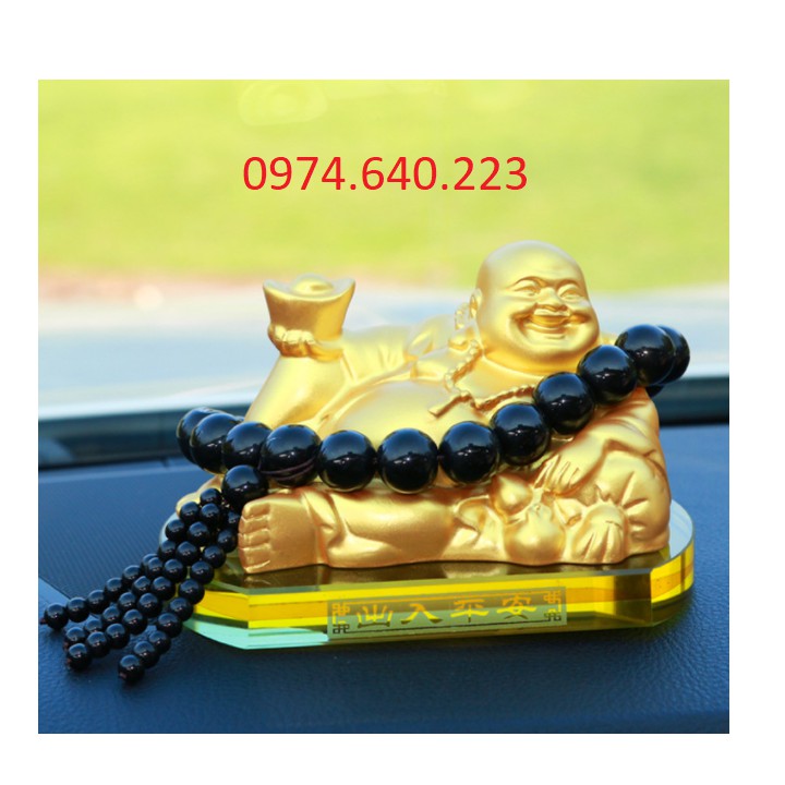 ⚡️Freeship 99k - Toàn quốc⚡️ Tượng Thần Tài Phật Di Lặc Để Xe Ô TÔ