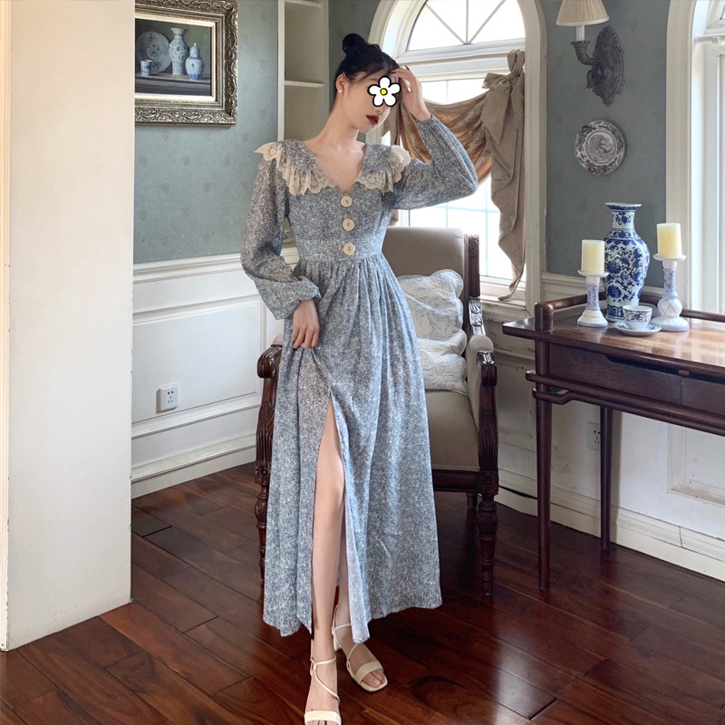 Đầm Hoa Kiểu Pháp Thời Trang Mùa Xuân Xinh Xắn Cho Nữ | BigBuy360 - bigbuy360.vn