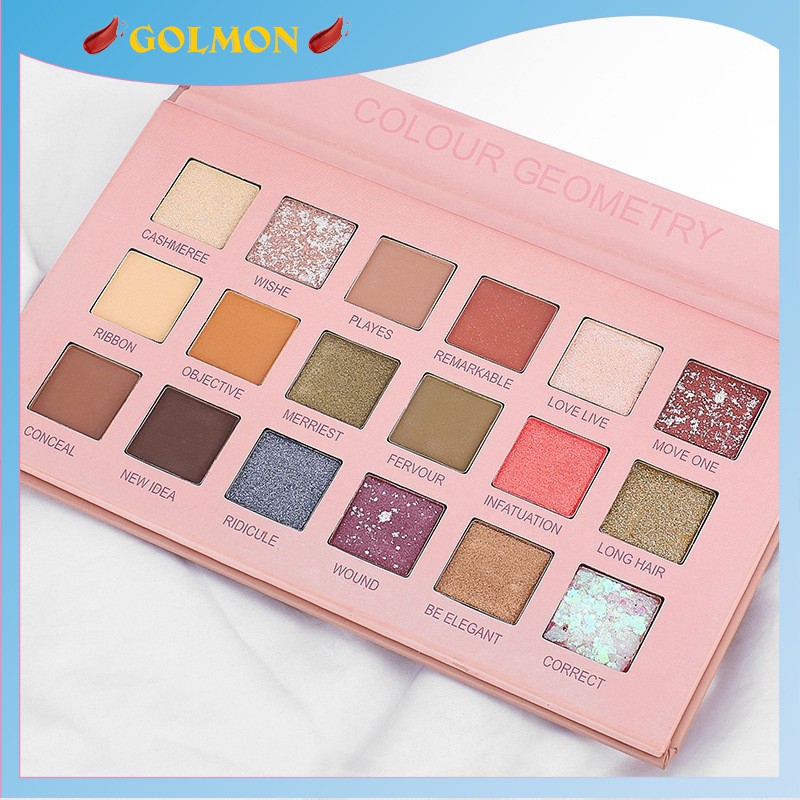 Bảng phấn mắt nhũ 18 ô Lameila lấp lánh phấn mắt trang điểm siêu xinh golmon | BigBuy360 - bigbuy360.vn