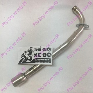 Cổ pô wave size 32 gắn lon pô độ - cổ mở wave trái lớn