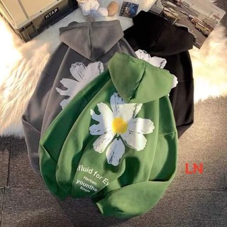 áo hôdie nỉ hoa cúc rụng cánh chữ lưng, áo hoodie hoa cúc