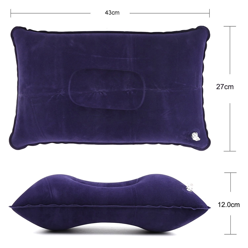 [Hàng mới về] Gối Bơm Hơi Siêu Nhẹ Tiện Lợi Cho Du Lịch Dã Ngoại