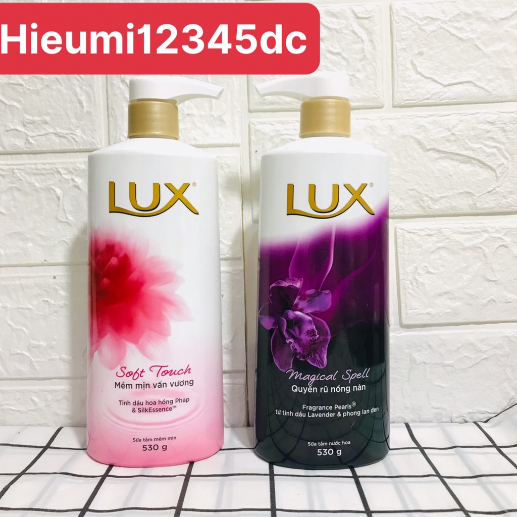 Sữa Tắm LUX 530g Quyến rũ nồng nàn / mềm mịn vấn vương ( hàng Việt Nam)