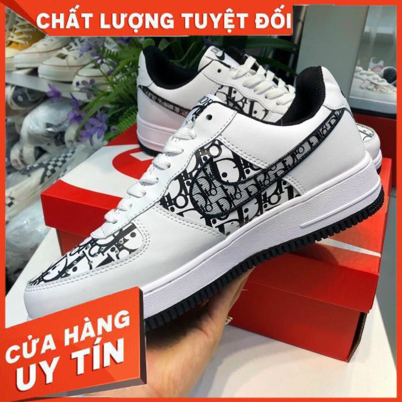 Giày Thể Thao Nam nữ Sneakers- AF1 Dior Trắng Đen Bản Quảng Châu Cao Cấp | BigBuy360 - bigbuy360.vn