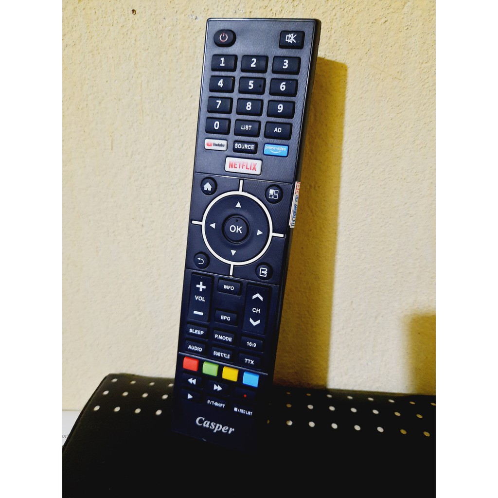 [Mã 208ELSALE hoàn 7% đơn 300K] Remote Điều khiển TV Casper- Hàng chính hãng Casper mới 100% Tặng kèm Pin