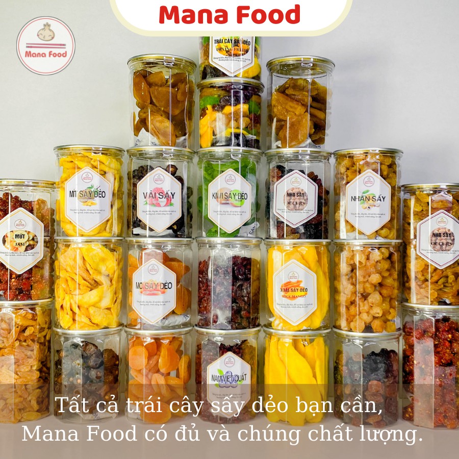 300G Xoài Sấy Dẻo Mana Food, xoài sấy lạnh, trái cây sấy dẻo, sấy lạnh | Thịt dày, ngọt tự nhiên - Ngon, Chất lượng