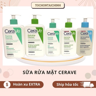 Sữa rửa mặt Cerave - Đủ bill US và Pháp