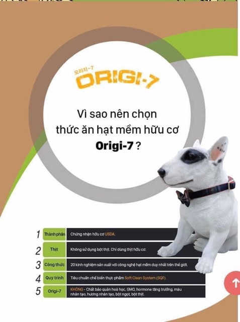 THỨC ĂN HẠT MỀM HỮU CƠ DÀNH CHO THÚ CƯNG ORIGI-7
