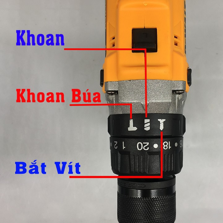 [HÀNG MỚI] Máy khoan dùng pin Dewat 38V có búa -TẶNG mũi khoan- Máy bắt vít 2 Pin chuẩn 10 Cell TẶNG mũi khoan