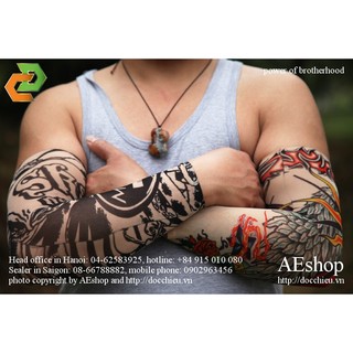 tất tay che cánh tay hình xăm Hàn Quốc