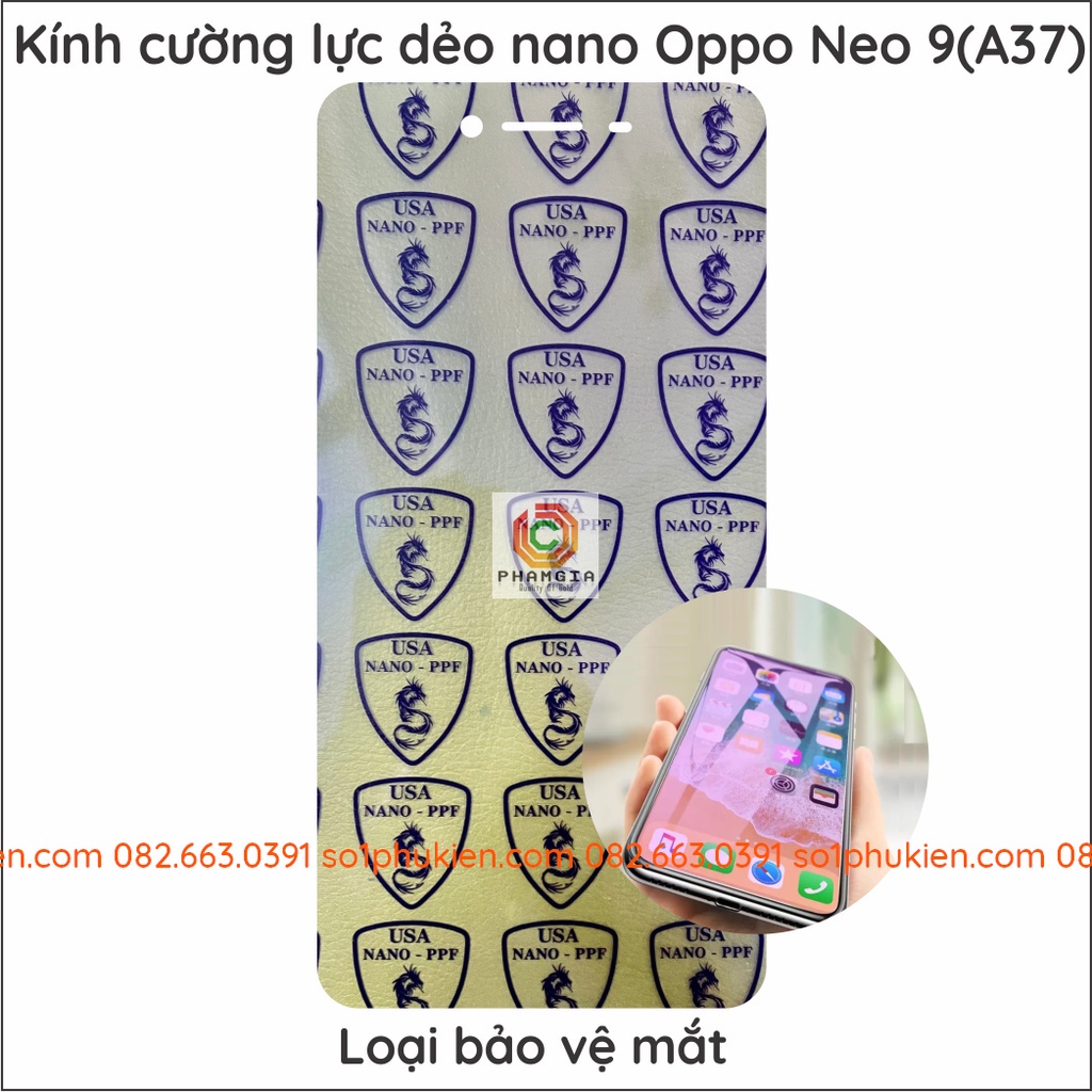 Dán cường lực Oppo neo 9 (A37) nano siêu dẻo siêu bền