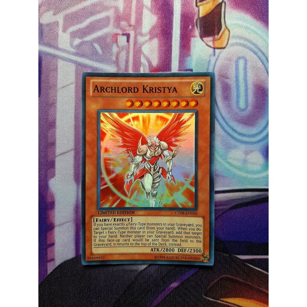 Thẻ Bài Mint90 Yugioh Monster  Archlord Kristya - CT08-EN010 - Super Rare