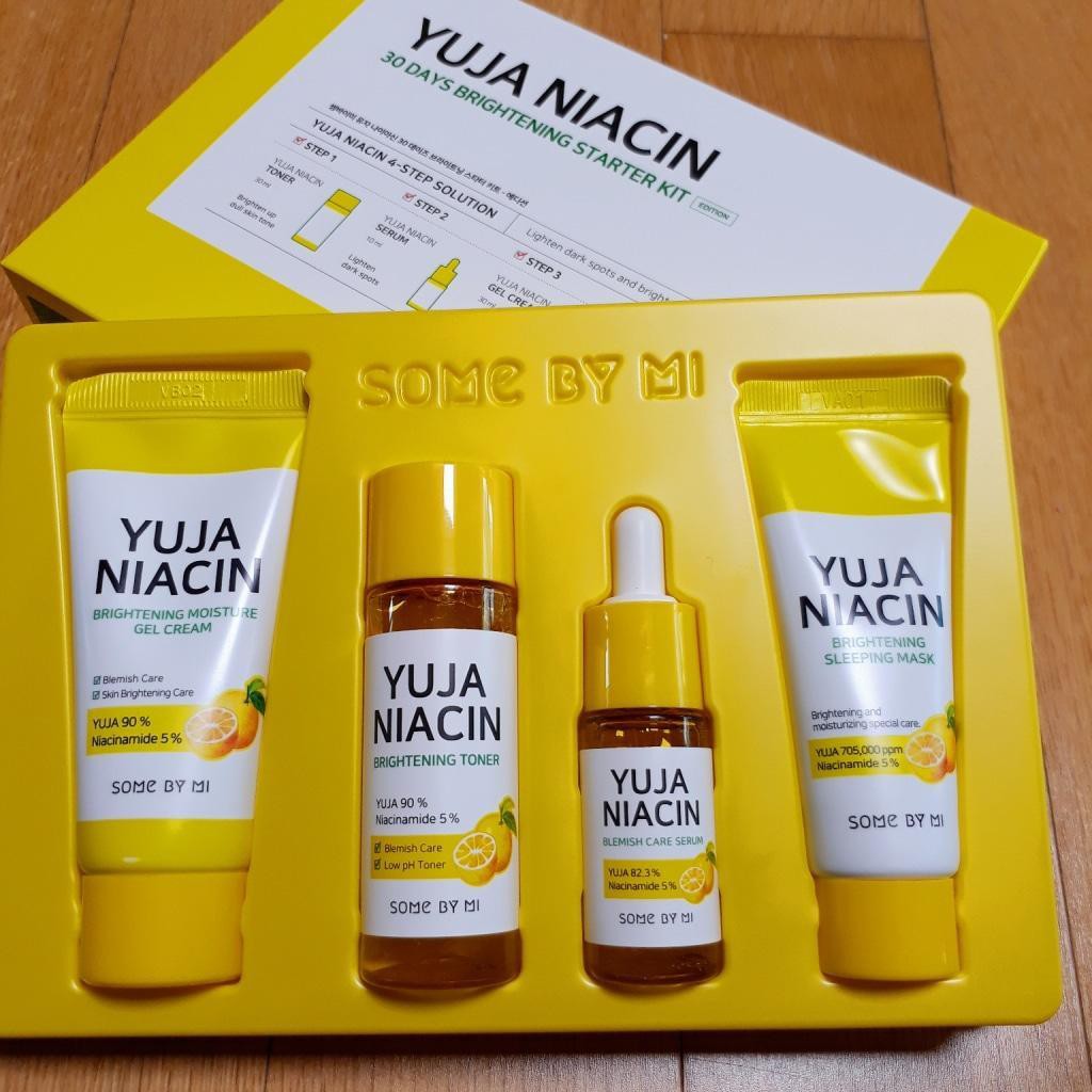 Set 4 Món Some By Mi Yuja Niacin 30 Days Brightening Starter Kit Bebeau Skin Shop