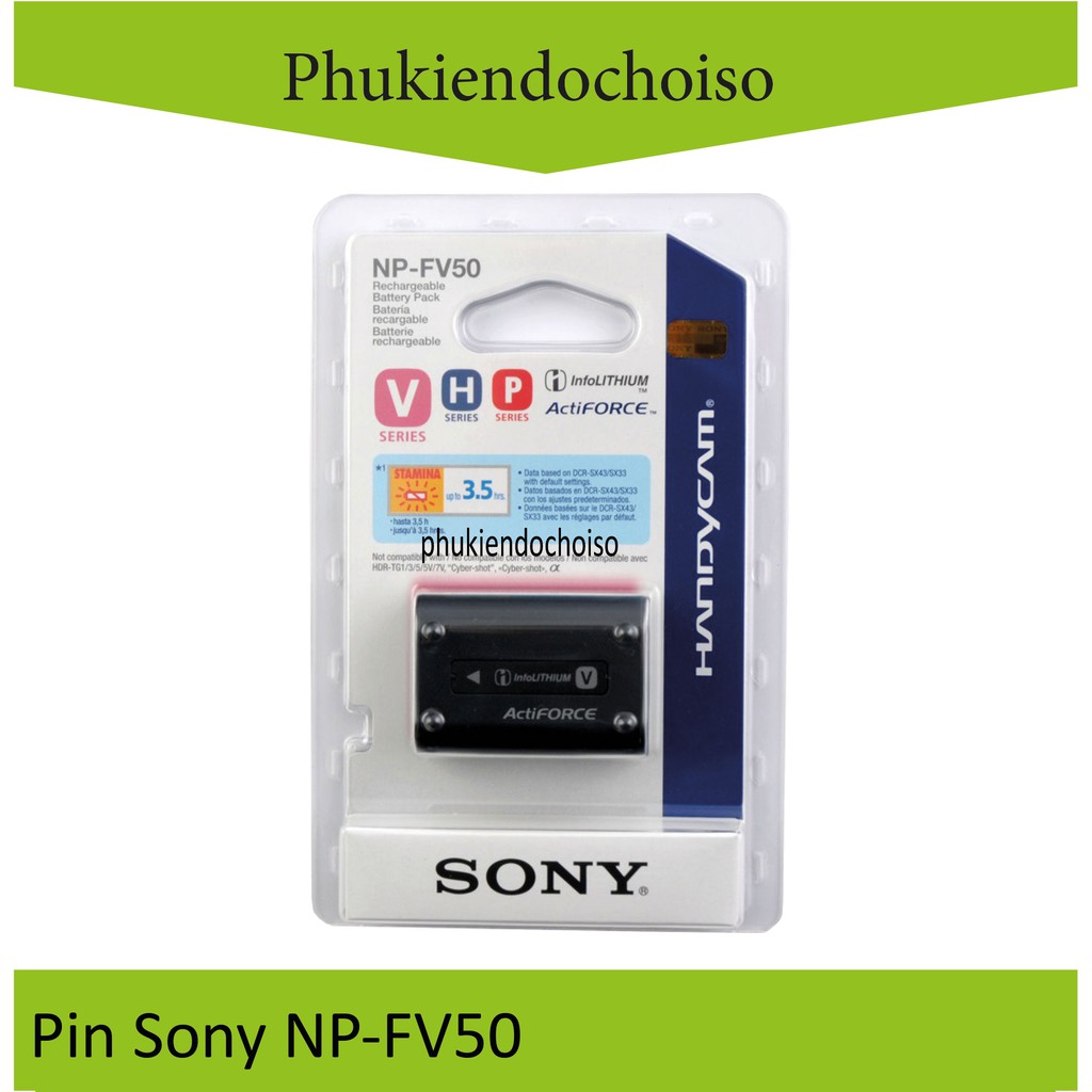 Pin, Sạc Sony NP-FV50/ FV70/FV100