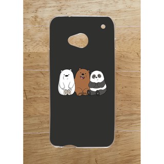 Ốp Lưng HTC M7 (Dẻo) - Hình Gấu Thỏ Heo