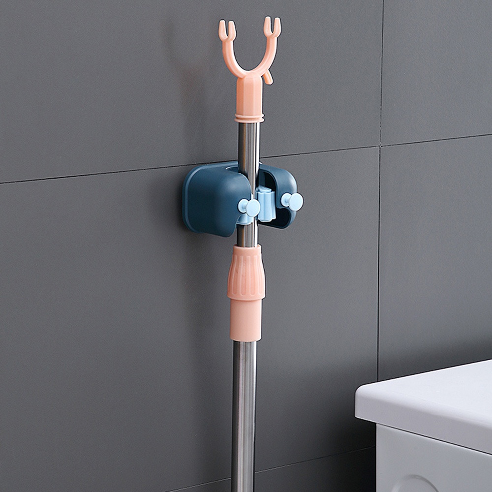 ✫✫✫1 Kẹp Giữ Cây Lau Nhà Gắn Tường Không Cần Khoan Đa Năng Tiện Dụng