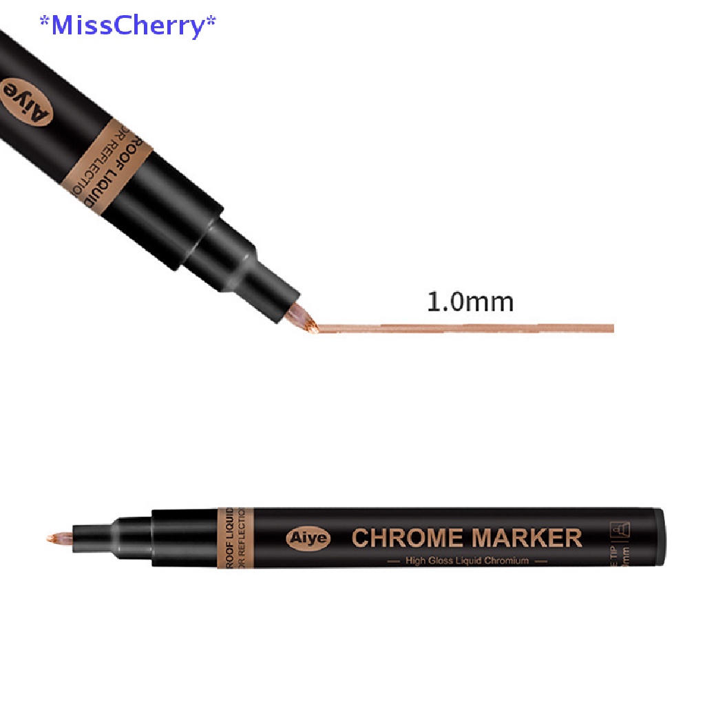 1 Bút Đánh Dấu Tráng Gương Kim Loại Mạ Chrome 0.7-3 MM Mới