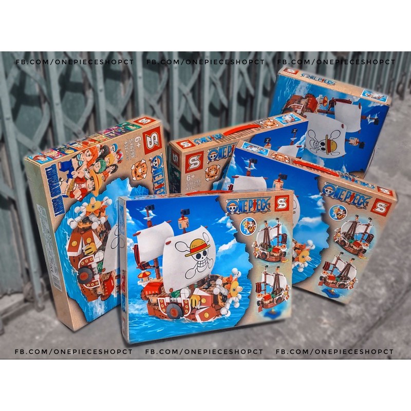 Thuyền lắp ráp lego Sunny One Piece ảnh thật